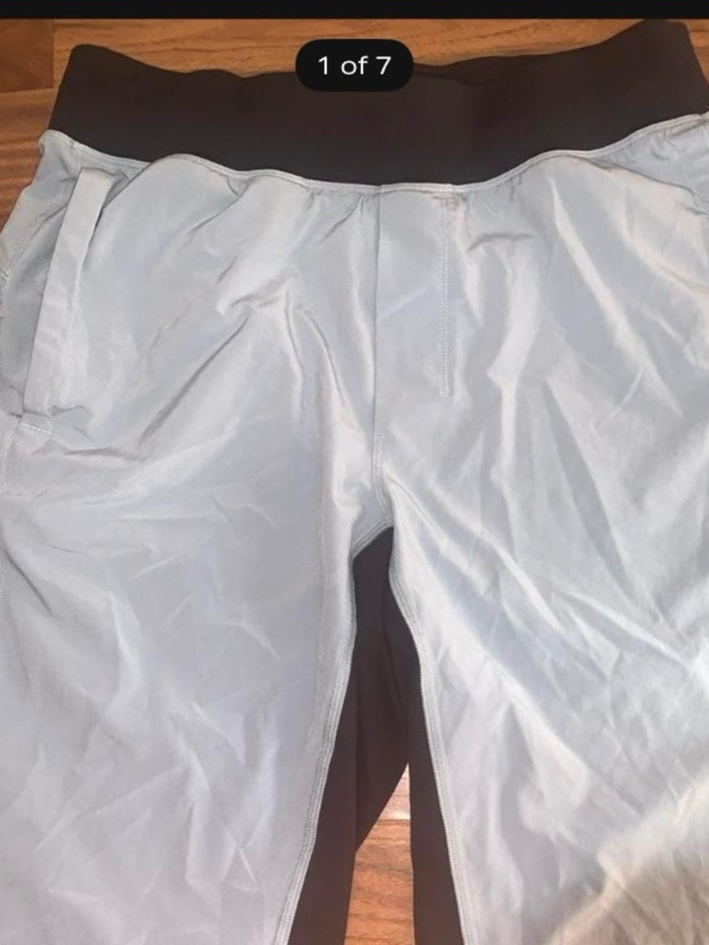 Lululemon light gray men’s athletic shorts work out S casual